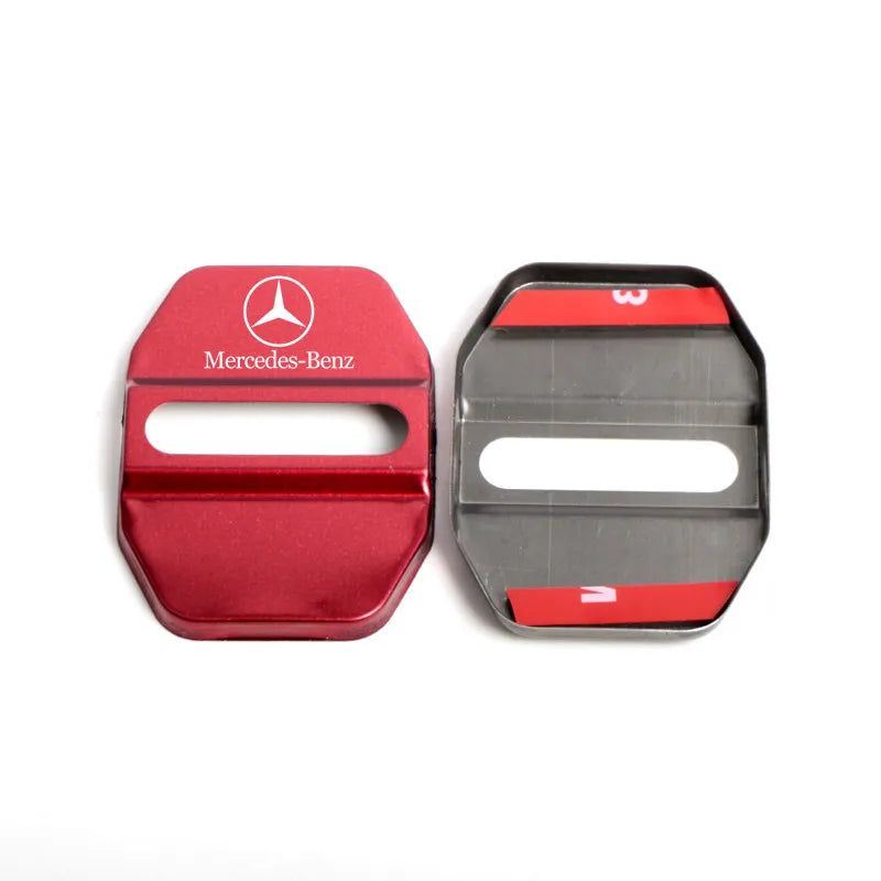 Car Styling Car Door Lock Covers stikcer Case for Mercedes Benz New B/C/E Class A Class C200L GLC GLK CLA GLA Accessories